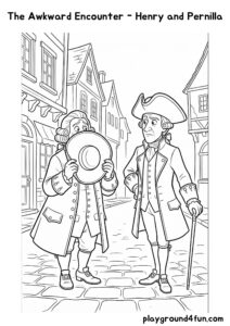 Coloring pages: The Awkward Encounter Henry and Pernilla pdf