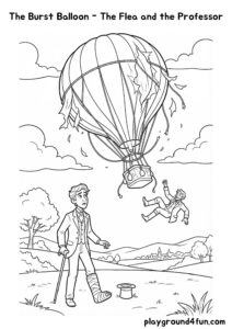 Coloring pages: The Burst Balloon The Flea and the Professor pdf