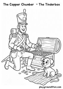 Coloring pages: The Copper Chamber The Tinderbox pdf