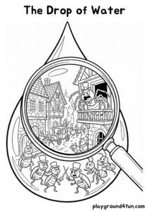Coloring pages: The Drop of Water pdf