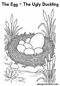 Coloring pages: The Egg The Ugly Duckling pdf