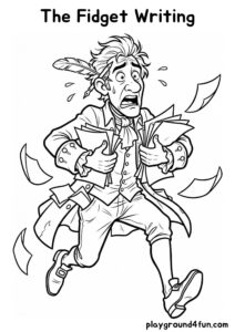 Coloring pages: The Fidget Writing pdf