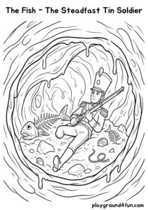 Coloring pages: The Fish The Steadfast Tin Soldier pdf