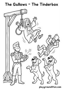 Coloring pages: The Gallows The Tinderbox pdf