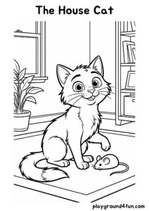 Coloring pages: The House Cat pdf