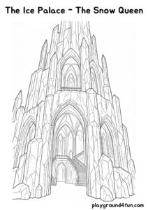 Coloring pages: The Ice Palace The Snow Queen pdf