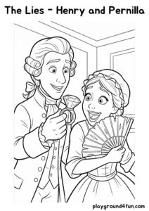 Coloring pages: The Lies Henry and Pernilla pdf