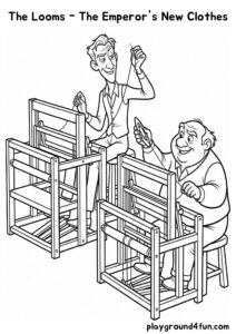 Coloring pages: The Looms The Emperors New Clothes pdf