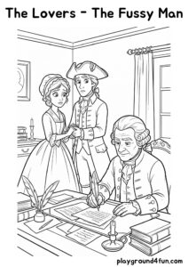 Coloring pages: The Lovers The Fussy Man pdf