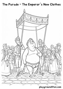 Coloring pages: The Parade The Emperors New Clothes pdf