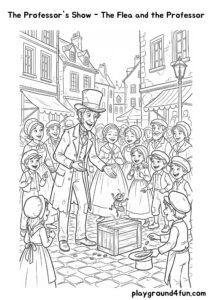 Coloring pages: The Professors Show The Flea and the Professor pdf