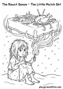 Coloring pages: The Roast Goose The Little Match Girl pdf