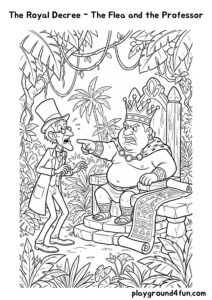 Coloring pages: The Royal Decree The Flea and the Professor pdf