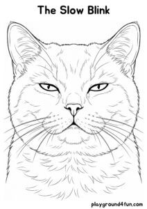 Coloring pages: The Slow Blink pdf