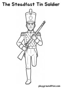 Coloring pages: The Steadfast Tin Soldier pdf