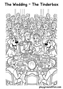 Coloring pages: The Wedding The Tinderbox pdf