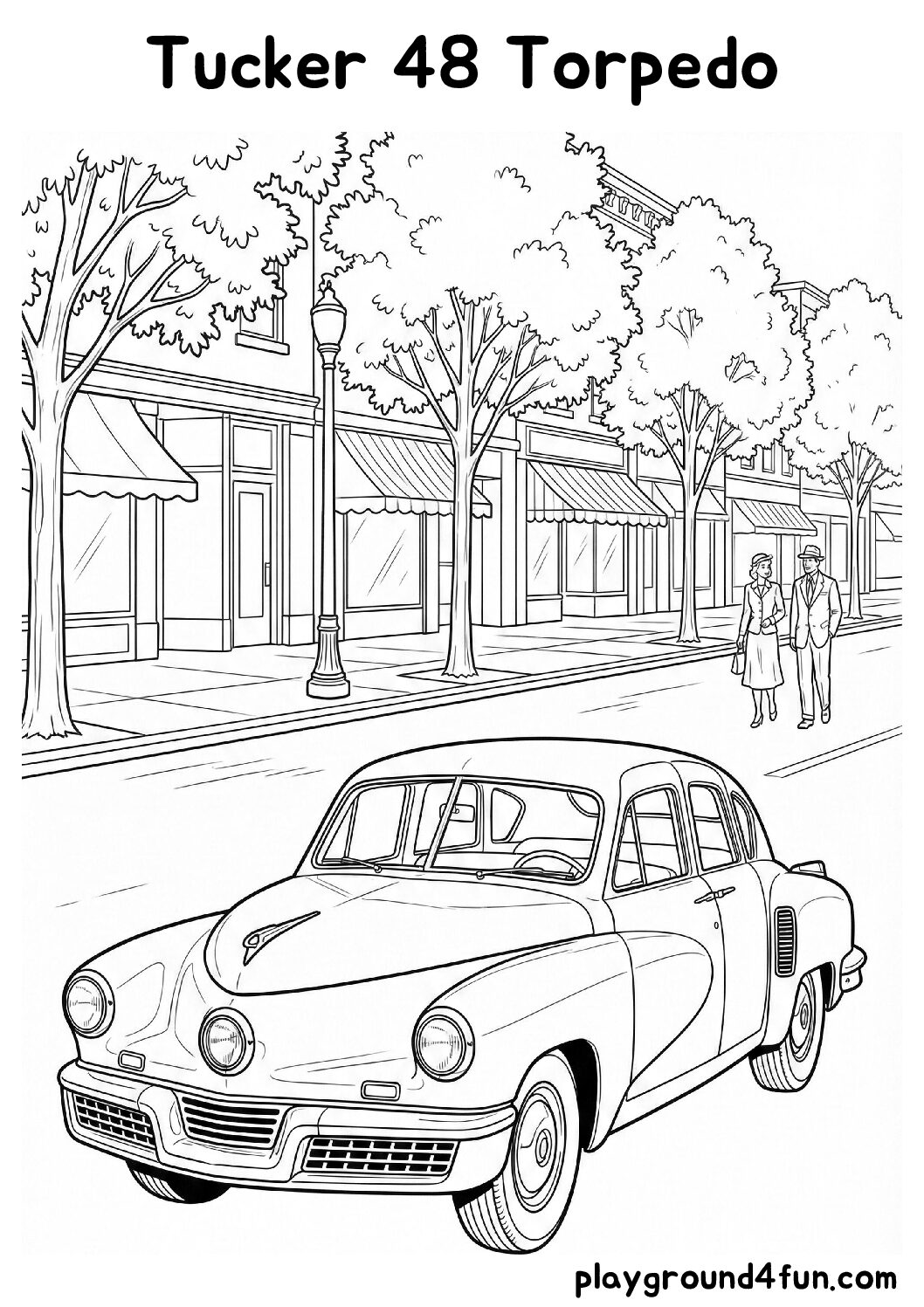 Coloring pages: Tucker 48 Torpedo pdf