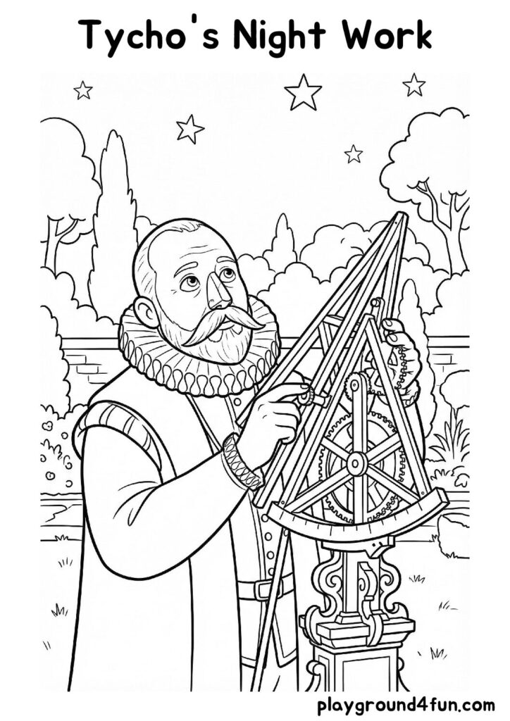 Tycho’s Night Work Coloring Pages