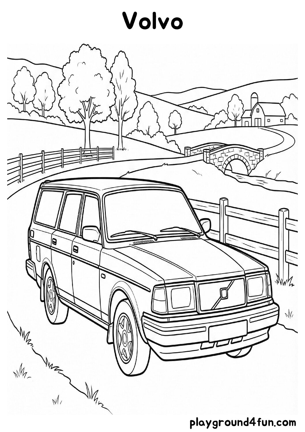 Coloring pages: Volvo pdf
