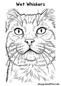 Coloring pages: Wet Whiskers pdf