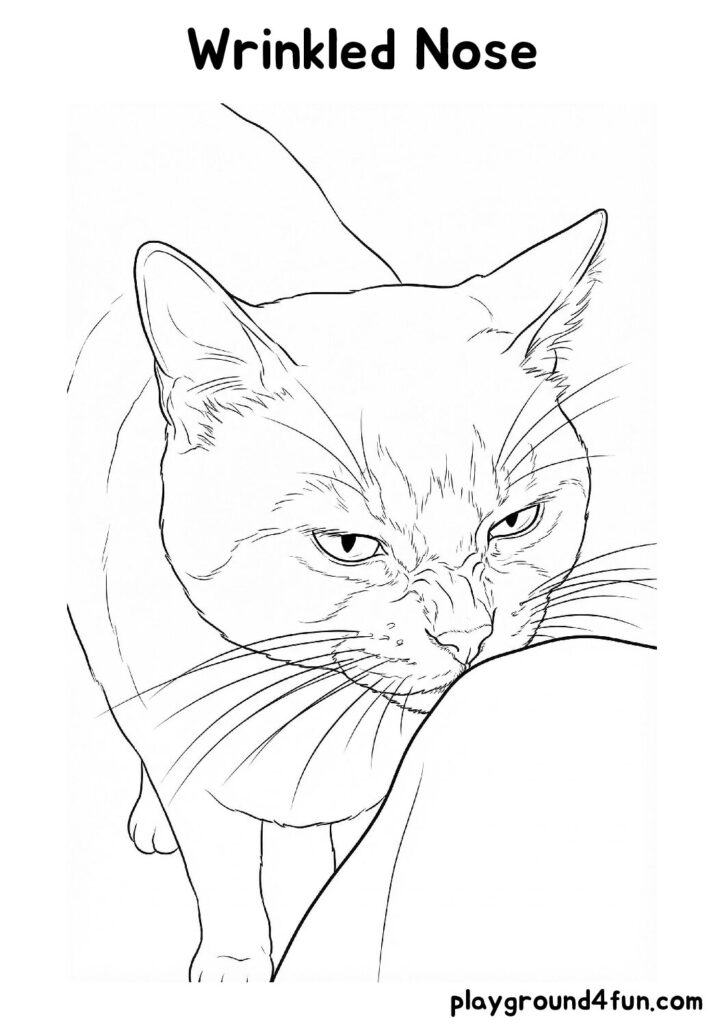 Wrinkled Nose Coloring Pages