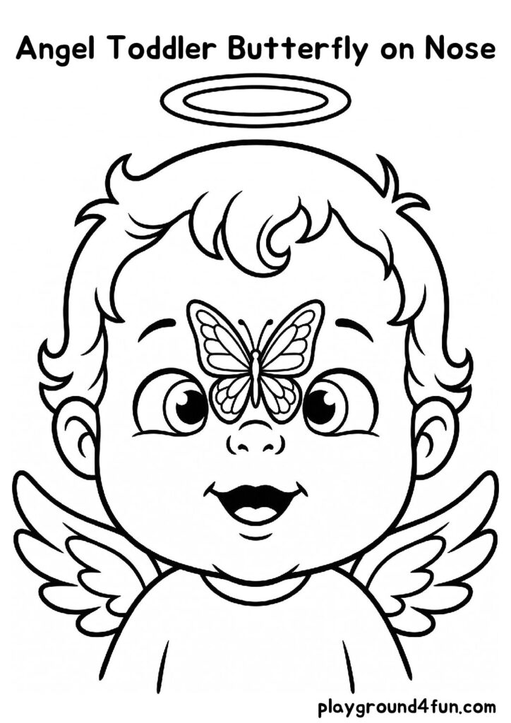 Angel Toddler Butterfly on Nose
