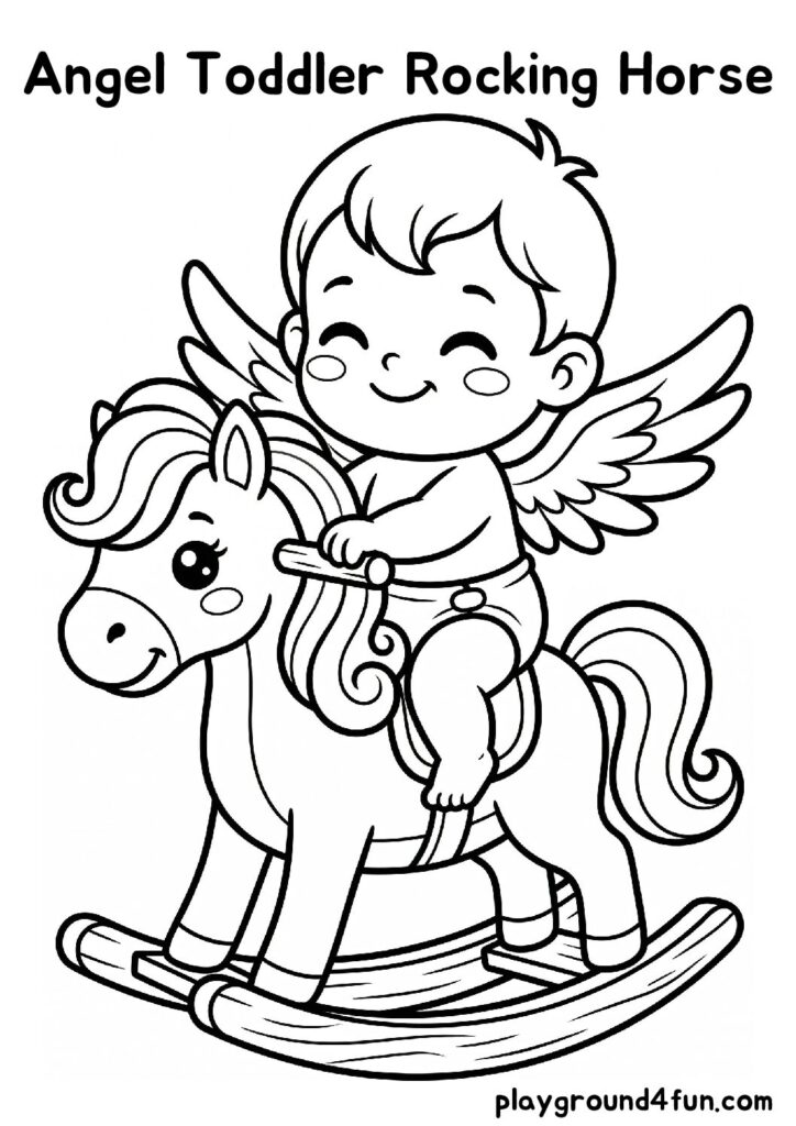 Angel Toddler Rocking Horse