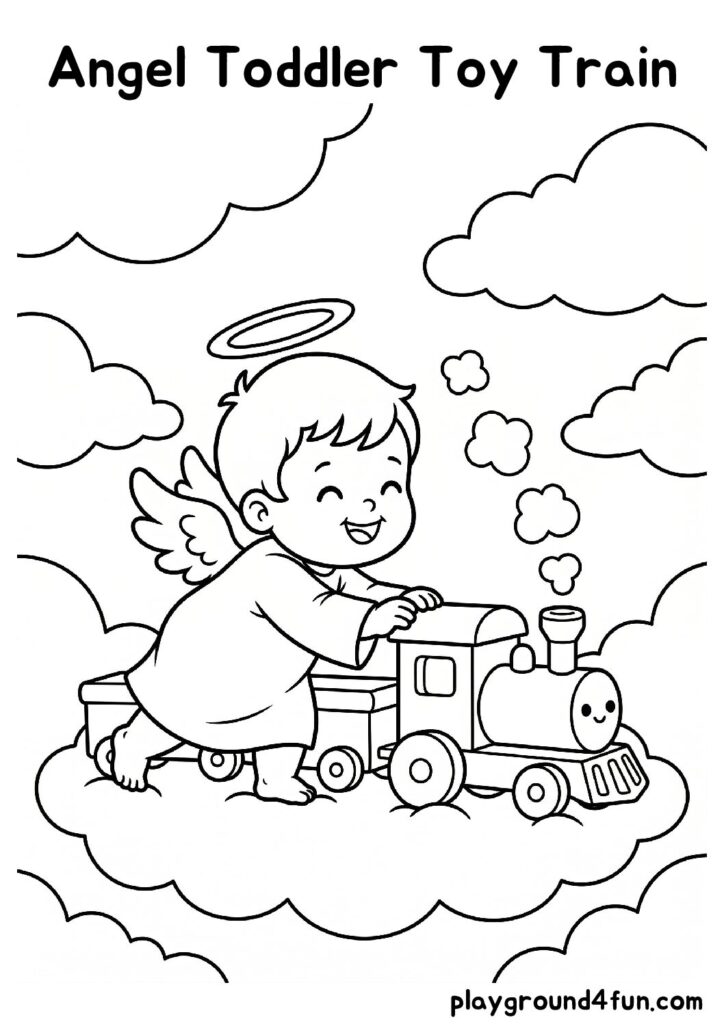 Angel Toddler Toy Train