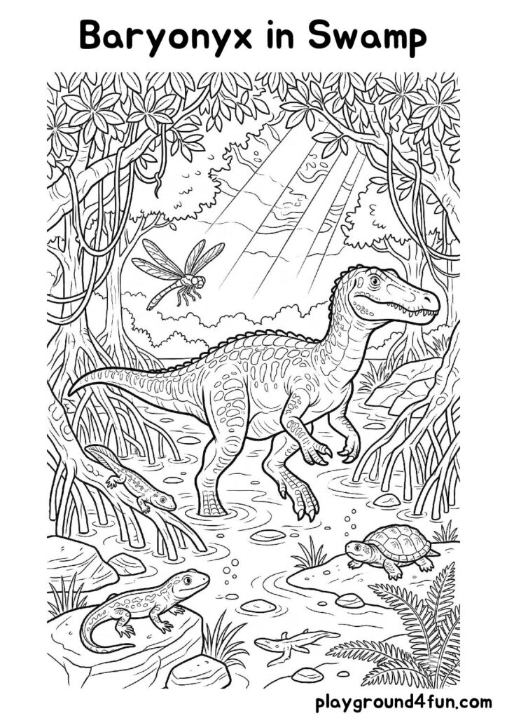 Baryonyx in Swamp