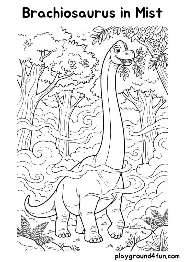 Brachiosaurus in Mist