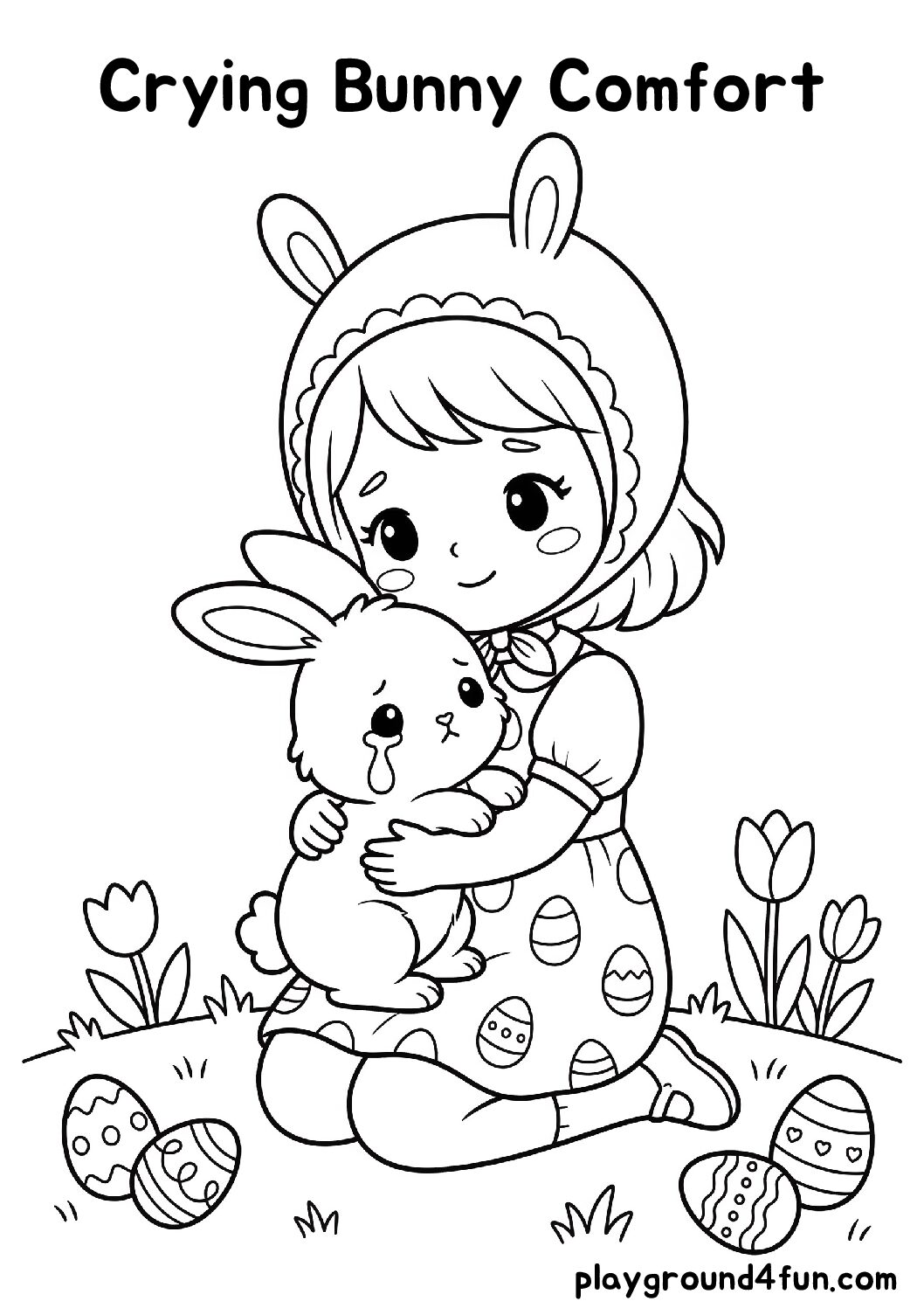 Crying Bunny Comfort