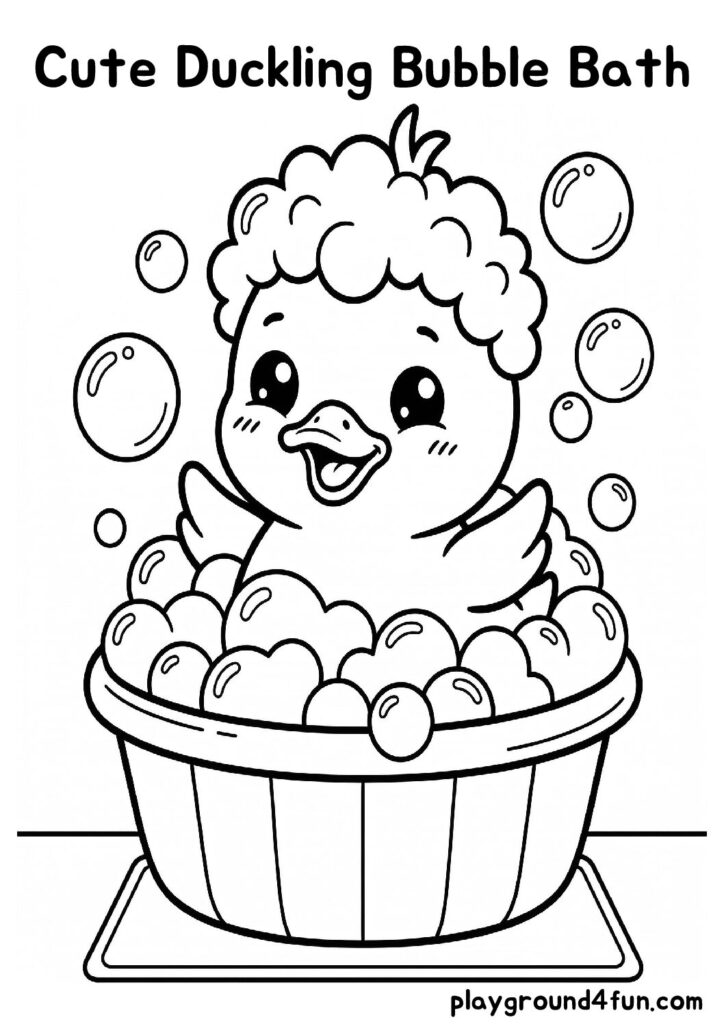 Cute Duckling Bubble Bath