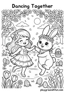 Coloring pages: Dancing Together pdf