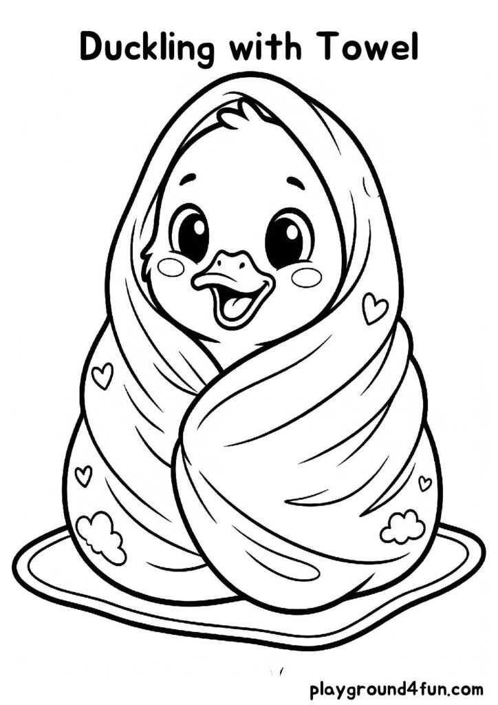 Duckling with Towel