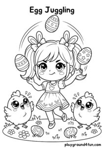 Coloring pages: Egg Juggling pdf