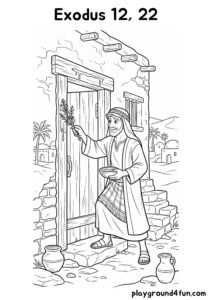 Coloring pages: Exodus 12 22 pdf