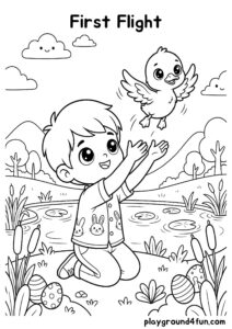 Coloring pages: First Flight pdf