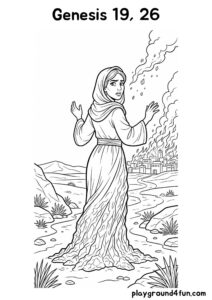 Coloring pages: Genesis 19 26 pdf