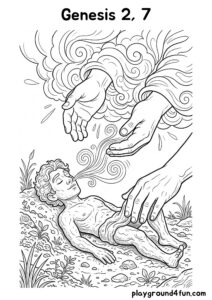 Coloring pages: Genesis 2 7 pdf