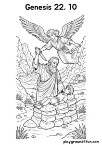 Coloring pages: Genesis 22 10 pdf