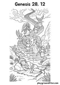 Coloring pages: Genesis 28 12 pdf
