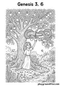 Coloring pages: Genesis 3 6 pdf