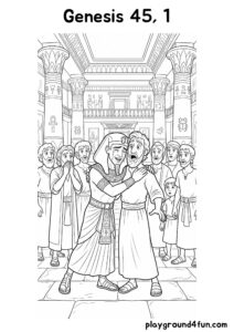 Coloring pages: Genesis 45 1 pdf