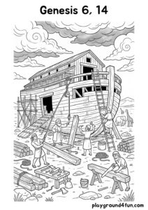 Coloring pages: Genesis 6 14 pdf