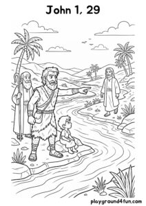 Coloring pages: John 1 29 pdf