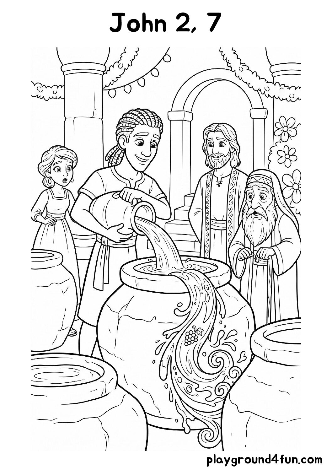 Coloring pages: John 2 7 pdf