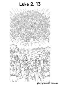 Coloring pages: Luke 2 13 pdf