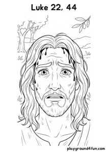 Coloring pages: Luke 22 44 pdf