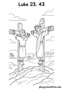 Coloring pages: Luke 23 43 pdf