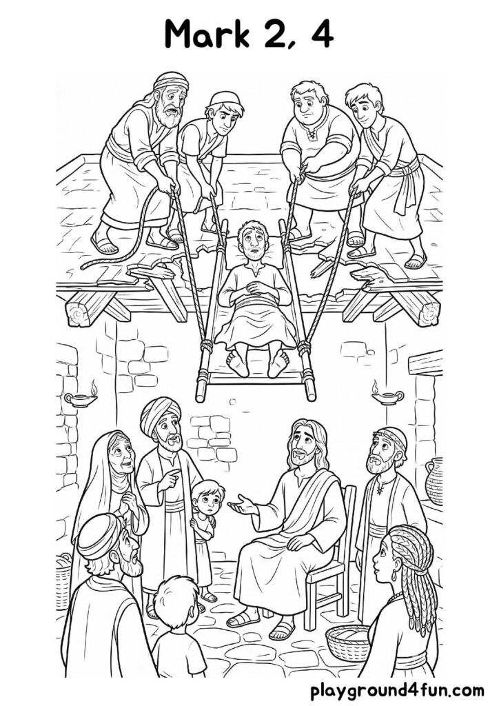 Mark 2, 4 Coloring Pages